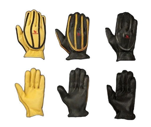 Unisex Leather and Synthetic Gloves