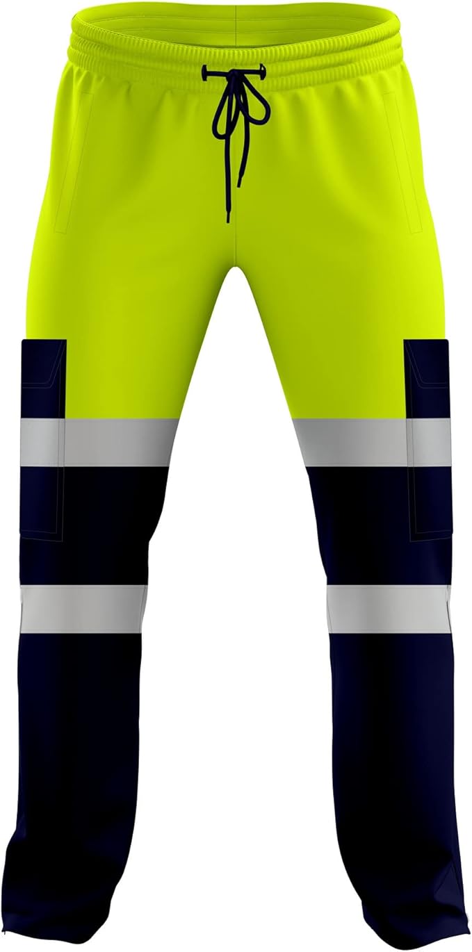 Zyvron Hi-Vis 2-Tone Reflective Jogging Work Trousers