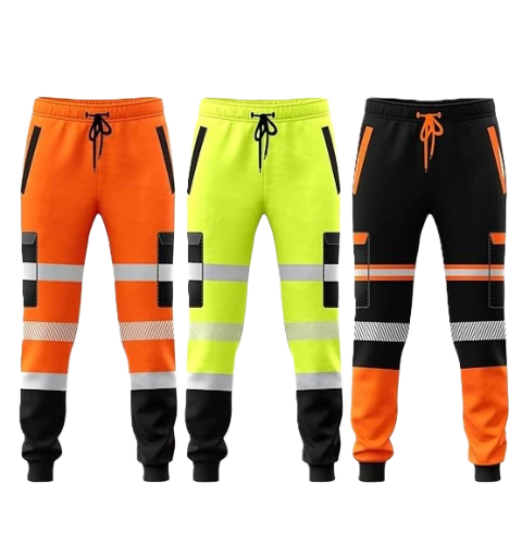 Zyvron Hi-Vis Safety Work Trousers / Reflective Jogger Pants