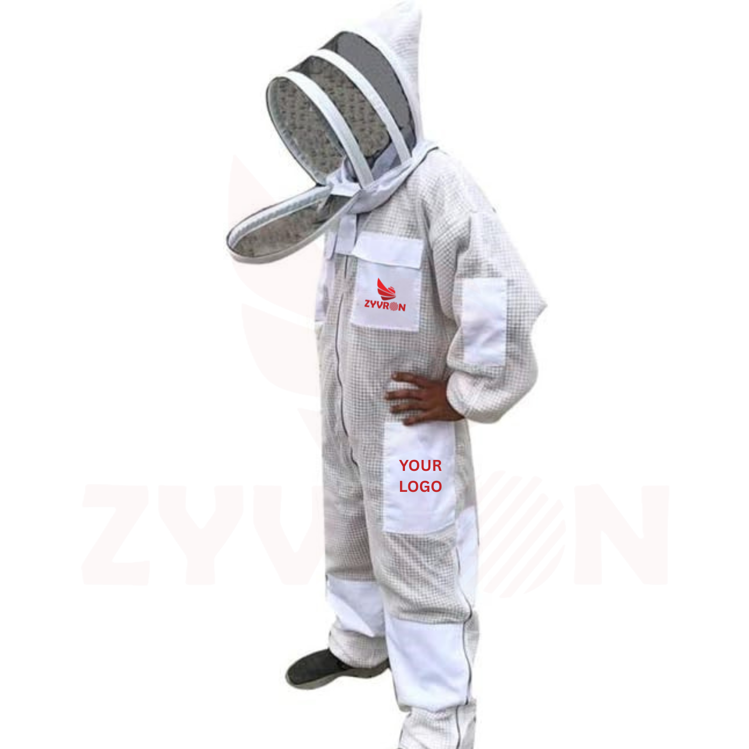 Zyvron Ventilated 3-Layer Beekeeping Suit with Non-Flammable Mesh – Ultra-Cool Sting-Proof Protection