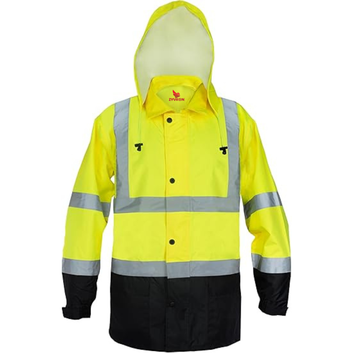ZYVRON Ironwear Hi-Visibility 2-Piece Rain Suit - Machine Wash