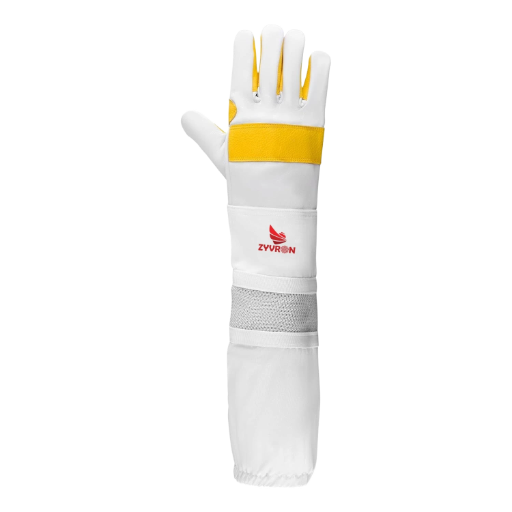 Zvvron Cowhide Beekeeping Gloves with Ventilated Gauntlets