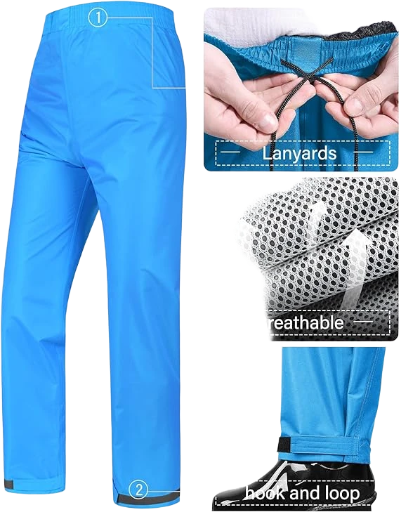 ZYVRON All-Sport Waterproof Rain Suit – Breathable Anti-Storm Jacket & Trouser Set (Unisex)