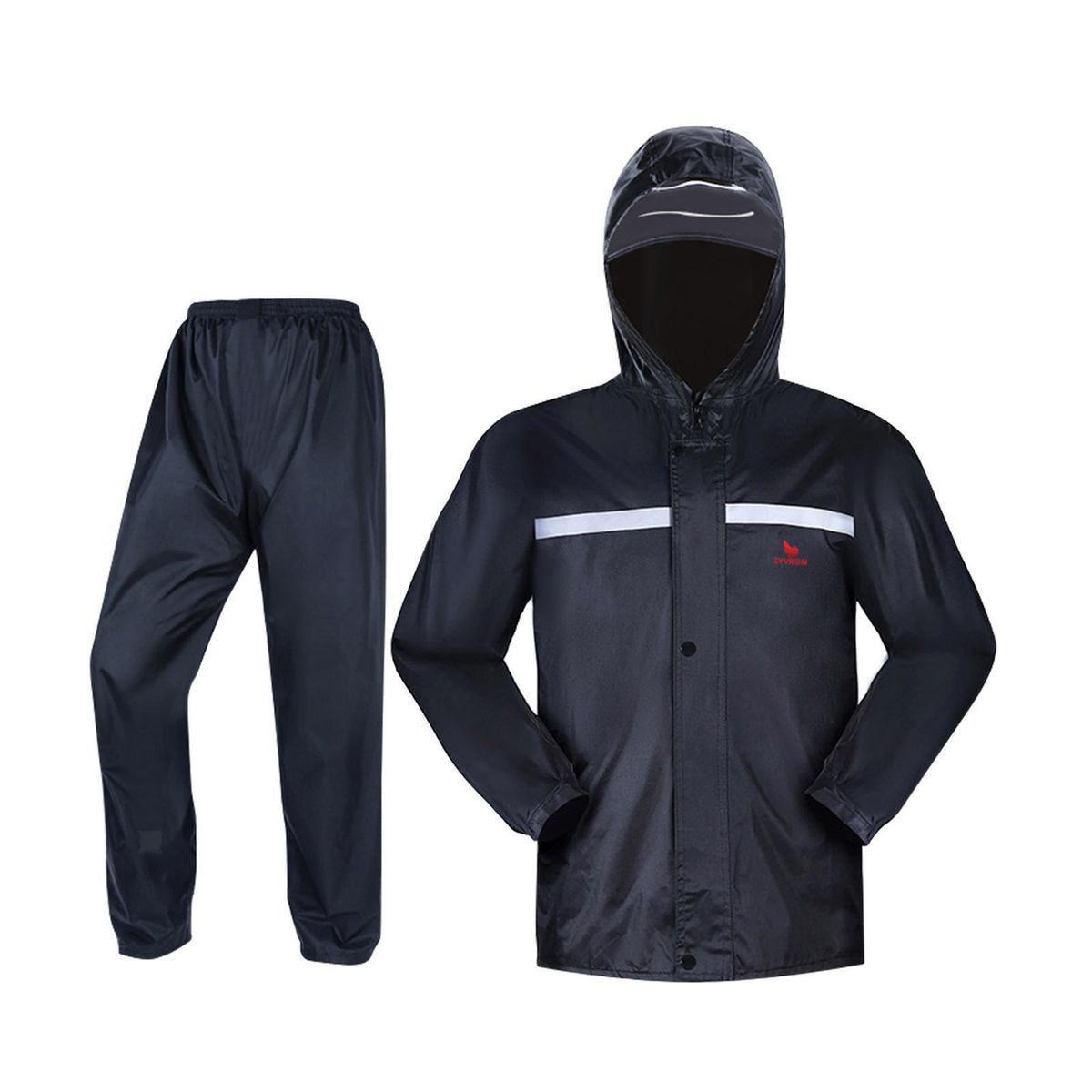 ZYVRON Premium Reflective Waterproof Rain Suit 