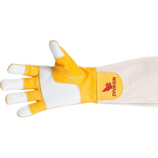 Premium Goatskin Beekeeper Gloves with Extended Sleeves
