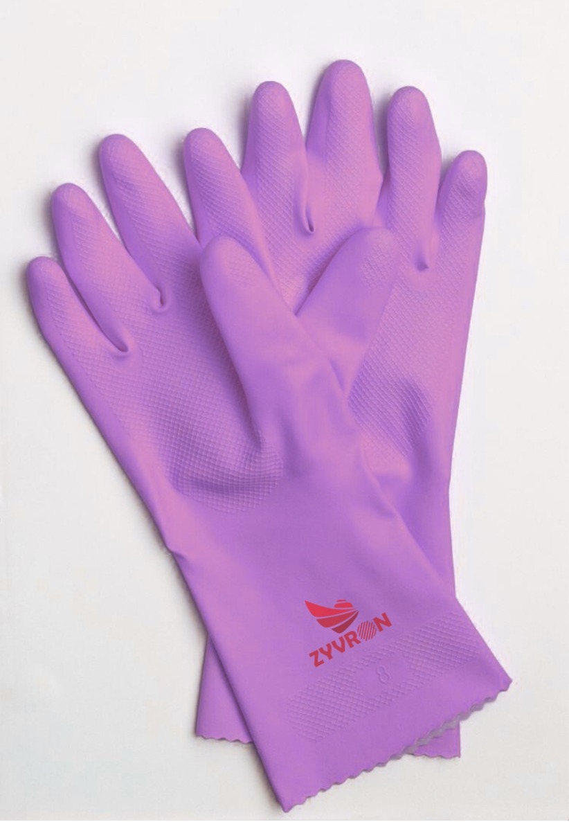 Zyvron Rubber Cleaning Gloves