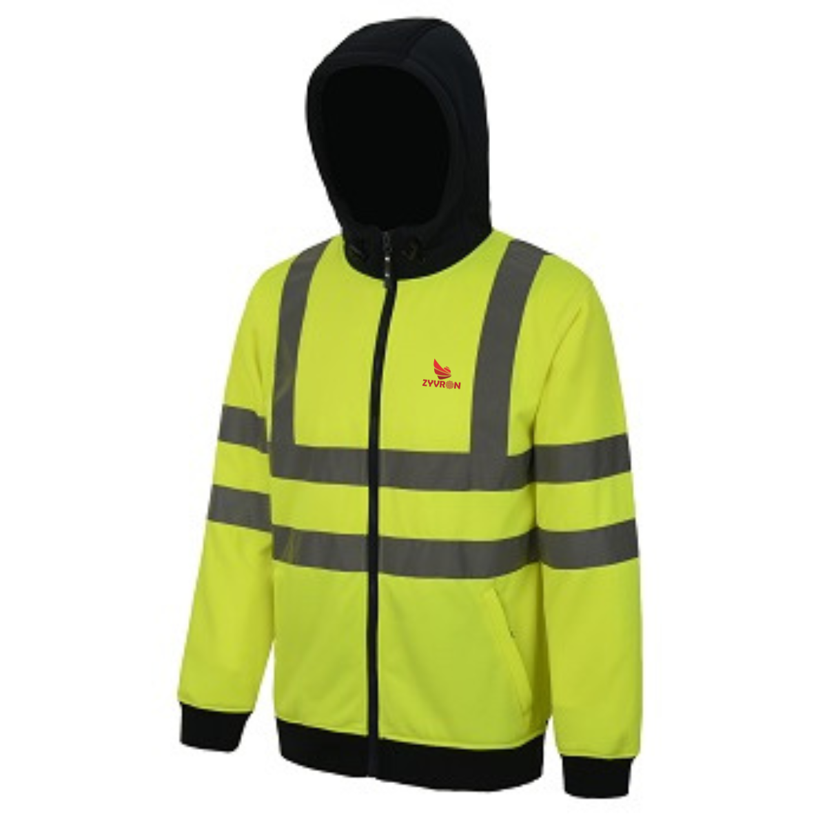 Zyvron Premium Full Zip Hooded Sweatshirt