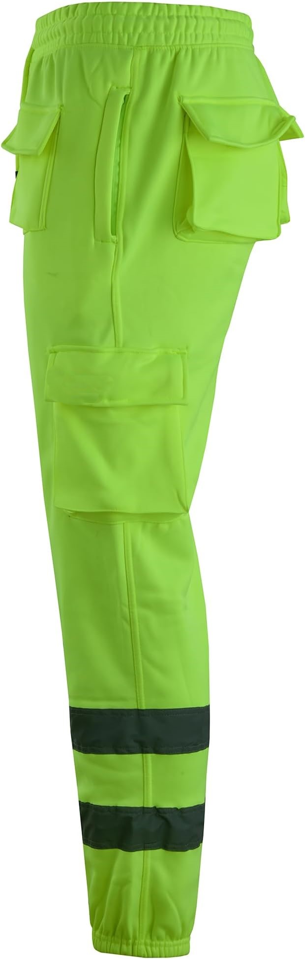 Zyvron Luxury Hi-Vis Fleece Cargo Work Trousers Joggers