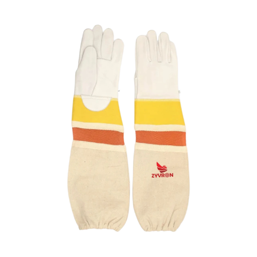 Buffalo Leather Ventilated Beekeeping Gloves