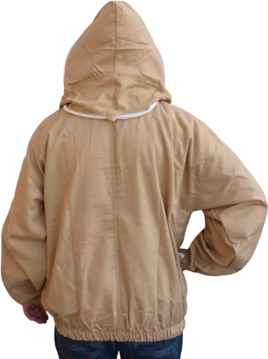 Zyvron Olive Cotton Beekeeping Jacket – Professional Protective Gear with Fencing Veil