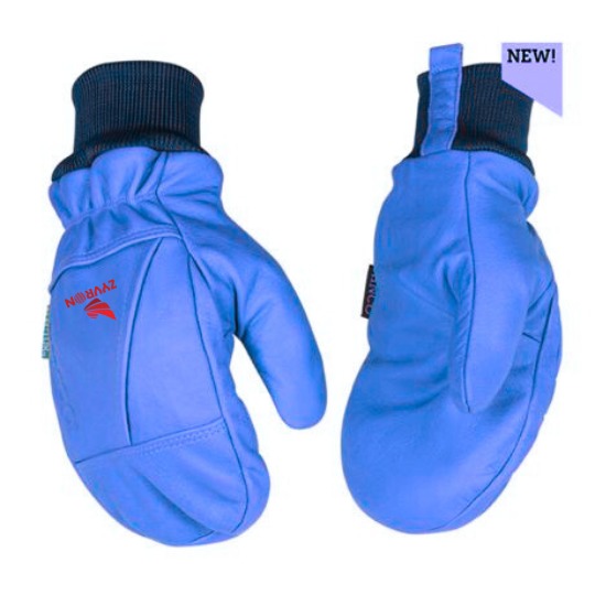 Lined Water-Resistant Premium Grain Buffalo Mitts with Heat Pack Pocket