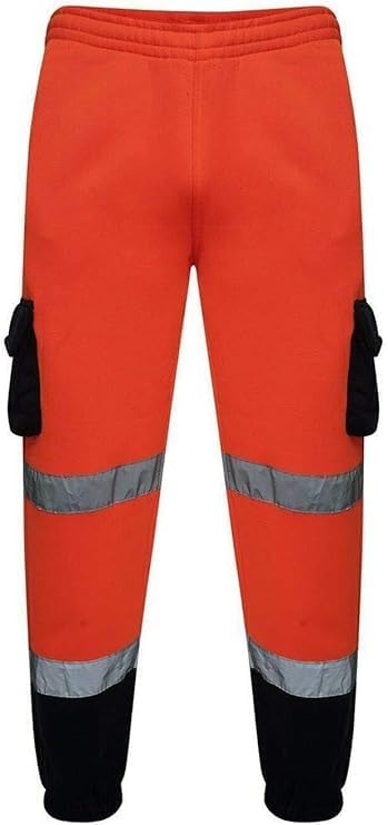 Zyvron Hi-Vis Combat Jogging Bottoms – Premium Workwear Tracksuit Edition