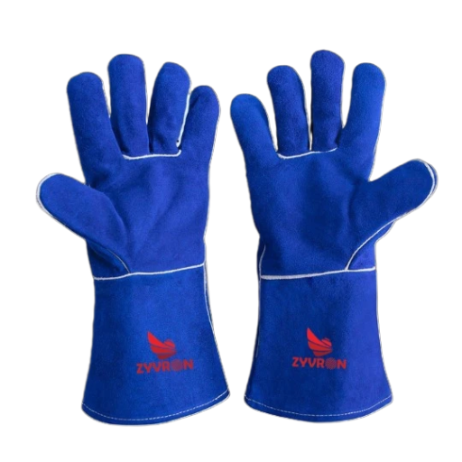 Heat-Resistant Fireproof Gauntlets – Welding & High-Temperature Gloves, Stove & BBQ, Long Leather Thermal Protection