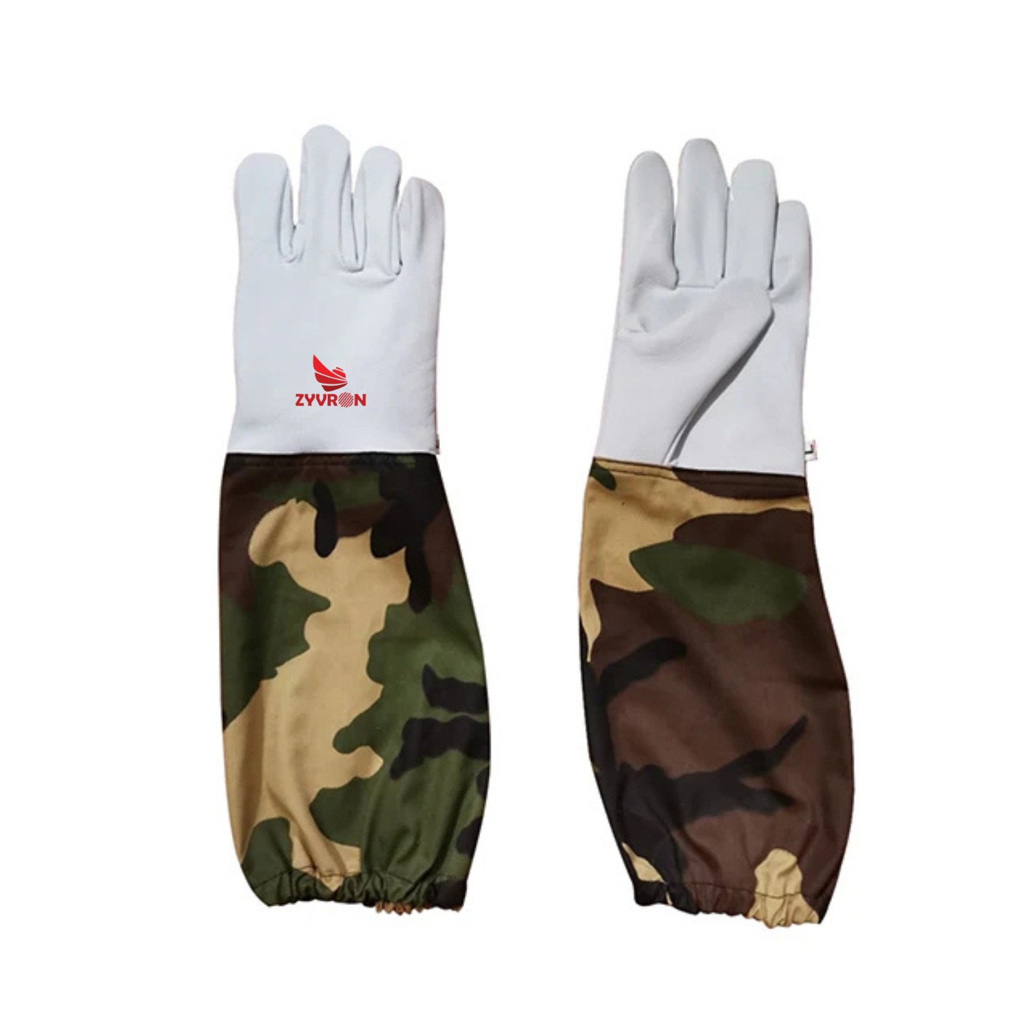 Zyvron Goat Leather Beekeeping Gloves – Camouflage Cuff