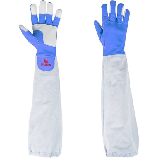 Premium Goatskin Beekeeper Gloves with Extended Sleeves