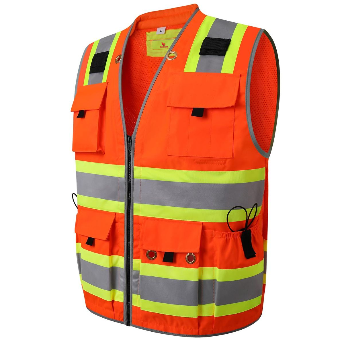 Zyvron Heavy-Duty Class 2 Reflective Safety Vest - Unisex