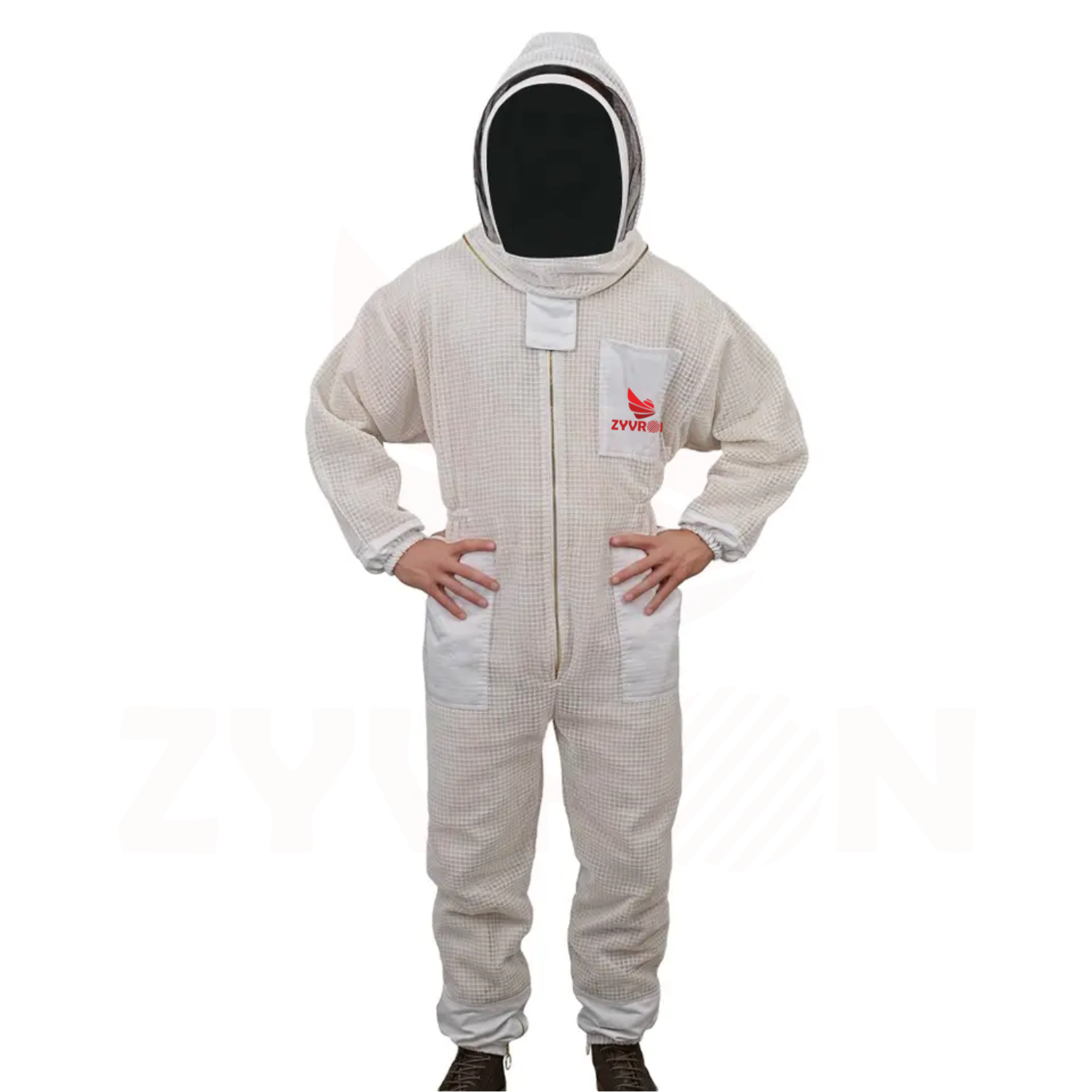 Zyvron Cotton-Poly Beekeeping Suit – Ventilated Mesh Layer & 5 Pockets