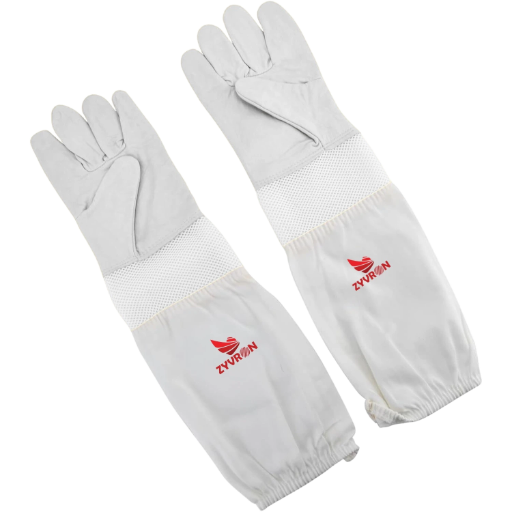 Zuvron Premium Sheepskin Beekeeping Gloves