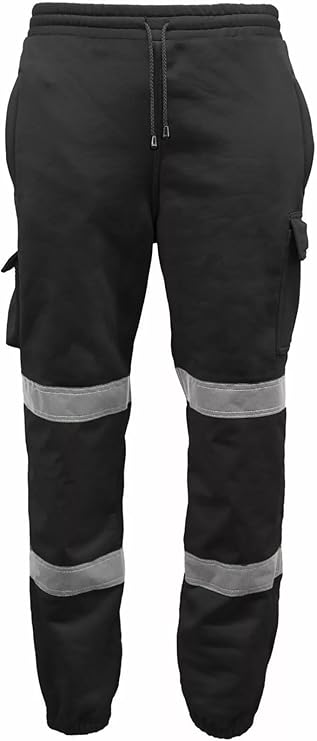 Zyvron Hi-Vis Combat Jogging Bottoms – Premium Workwear Tracksuit Edition