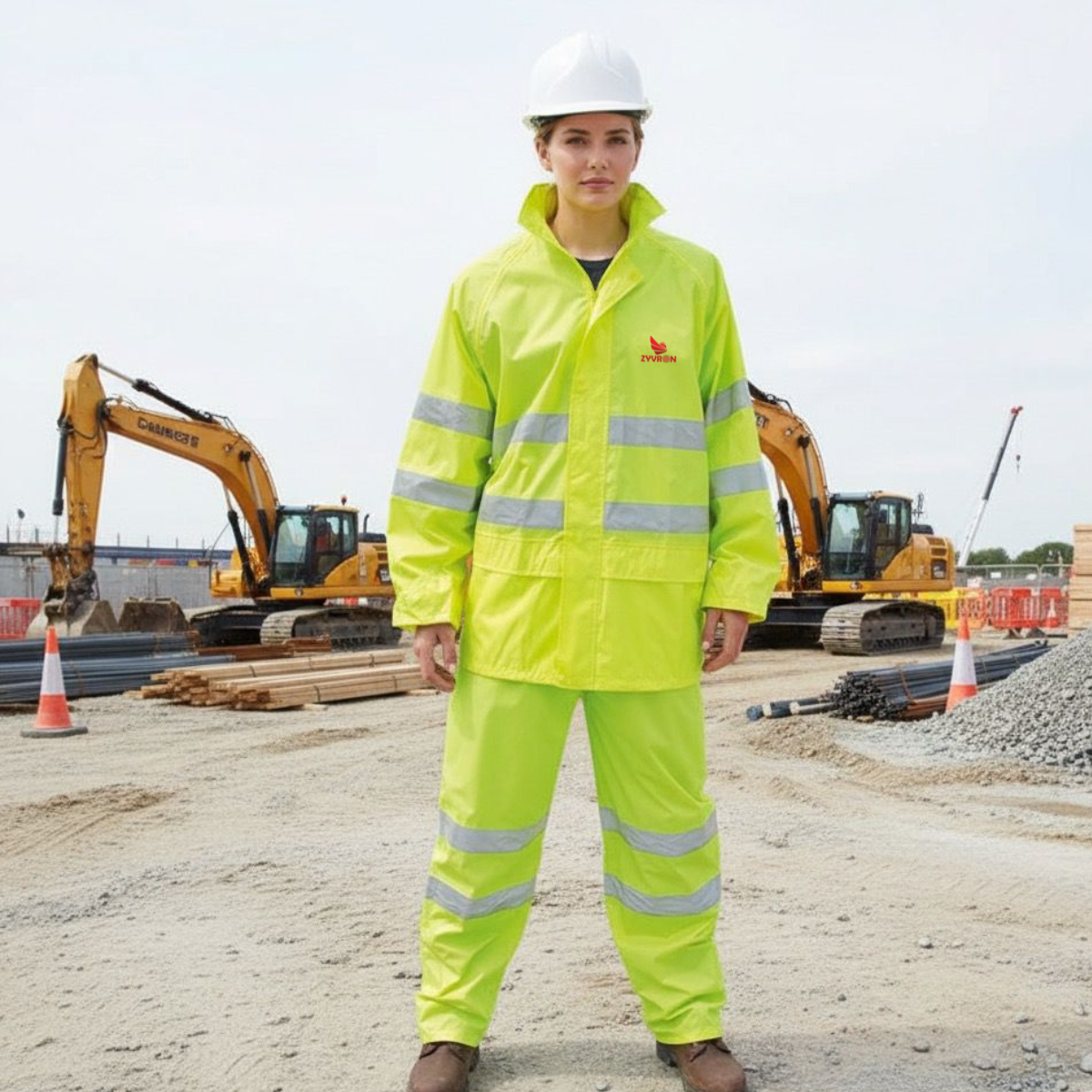 Zyvron Safe-Guard High-Visibility Waterproof Suit