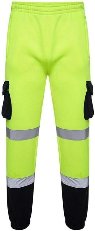 Zyvron Hi-Vis Combat Jogging Bottoms – Premium Workwear Tracksuit Edition