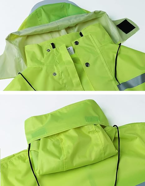 ZYVRON Premium Hi-Visibility Waterproof Rain Suit 