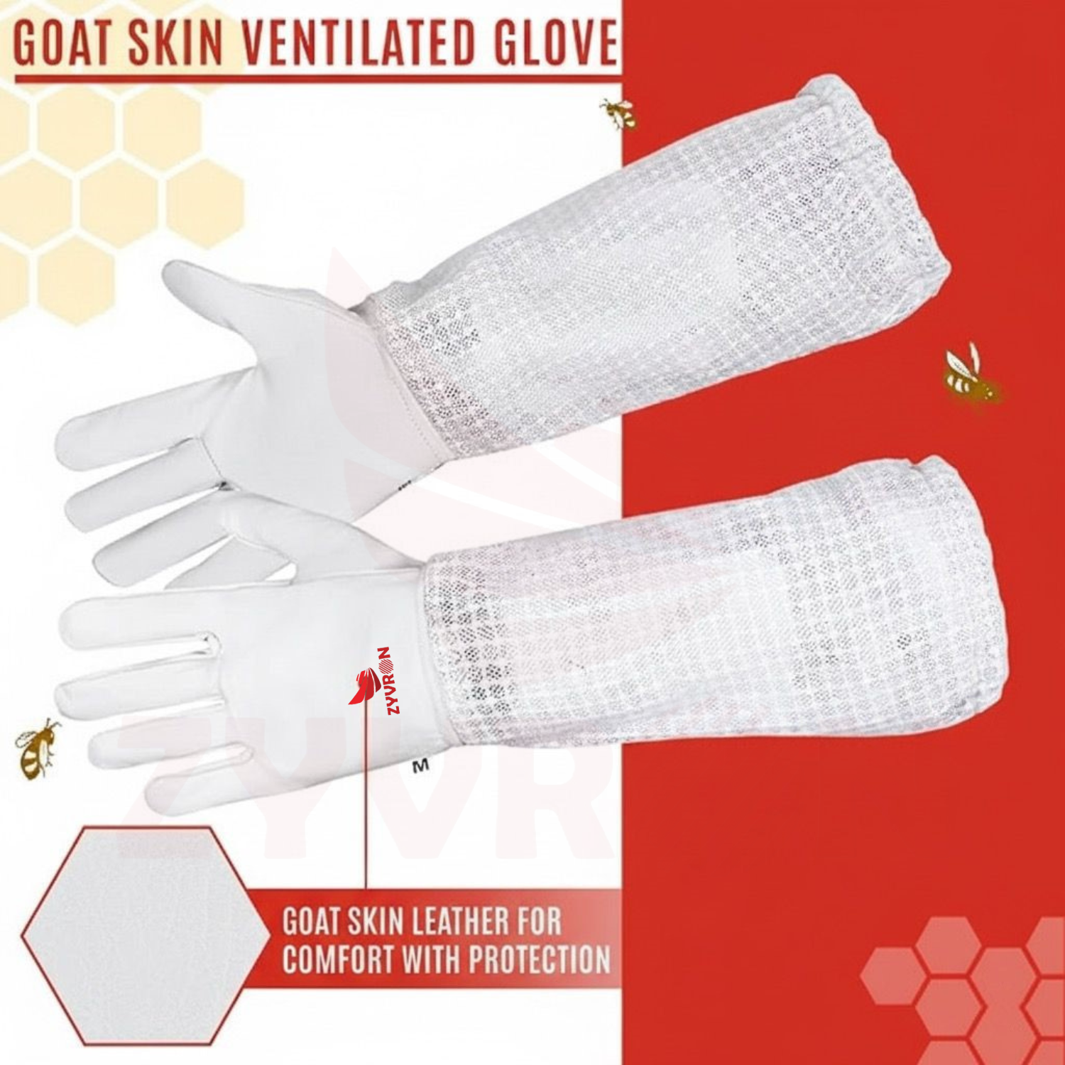 Zyvron Premium 3-Layer Beekeeping Suit with Premium Gloves – Ultimate Protection & Comfort