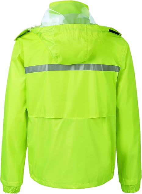 ZYVRON Premium Hi-Visibility Waterproof Rain Suit 