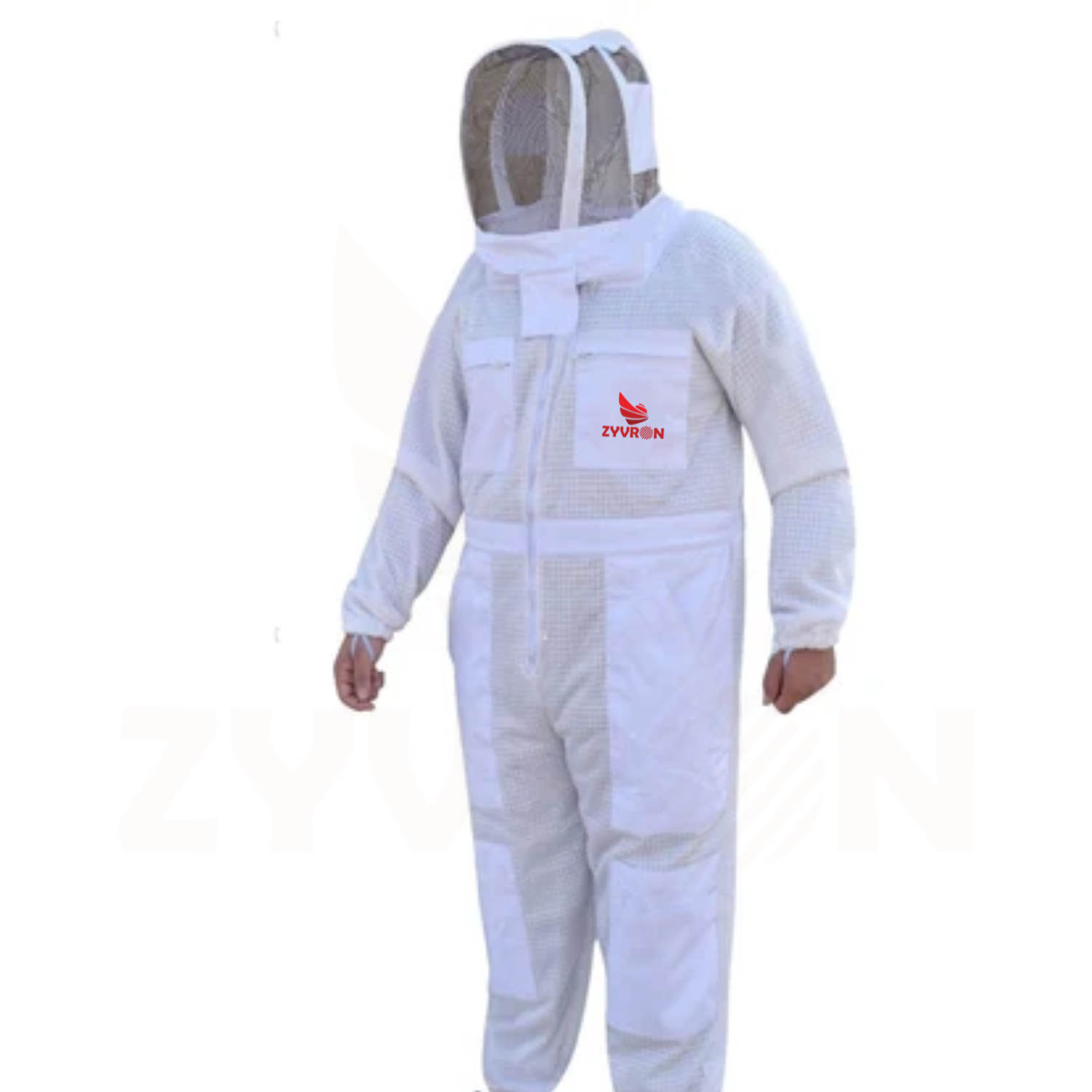 Zyvron Ventilated Cotton-Poly Beekeeping Suit – Budget-Friendly Full Protection with 6 Large Pockets