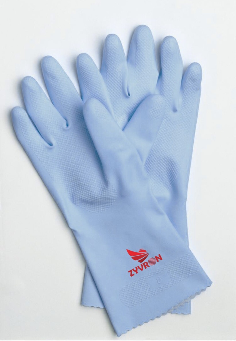 Zyvron Rubber Cleaning Gloves