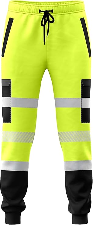 Zyvron Hi-Vis Safety Work Trousers / Reflective Jogger Pants