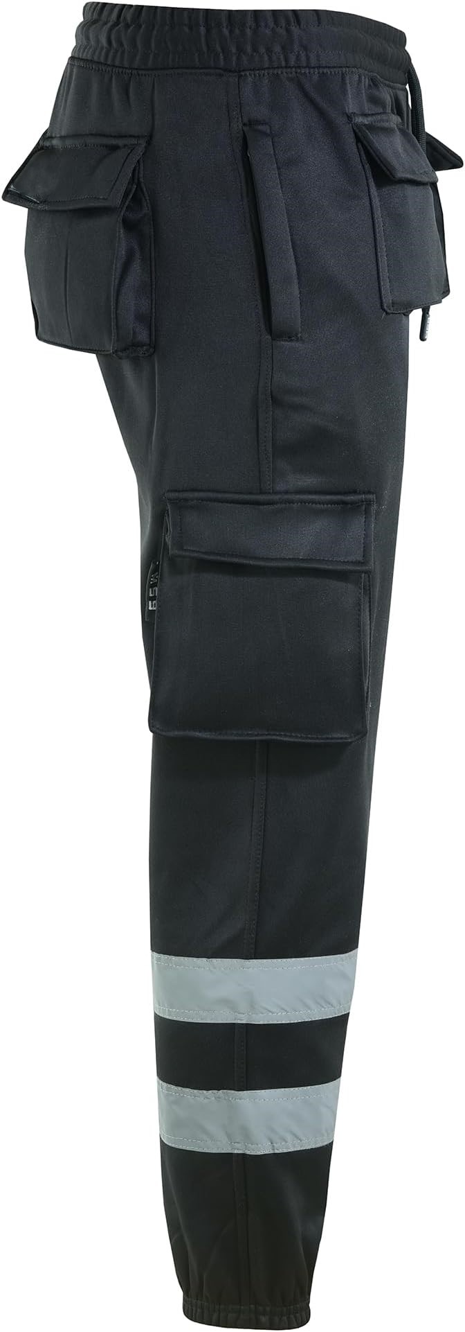Zyvron Luxury Hi-Vis Fleece Cargo Work Trousers Joggers
