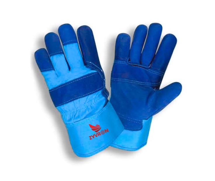 Heavy-Duty Cow Split Leather Working Gloves