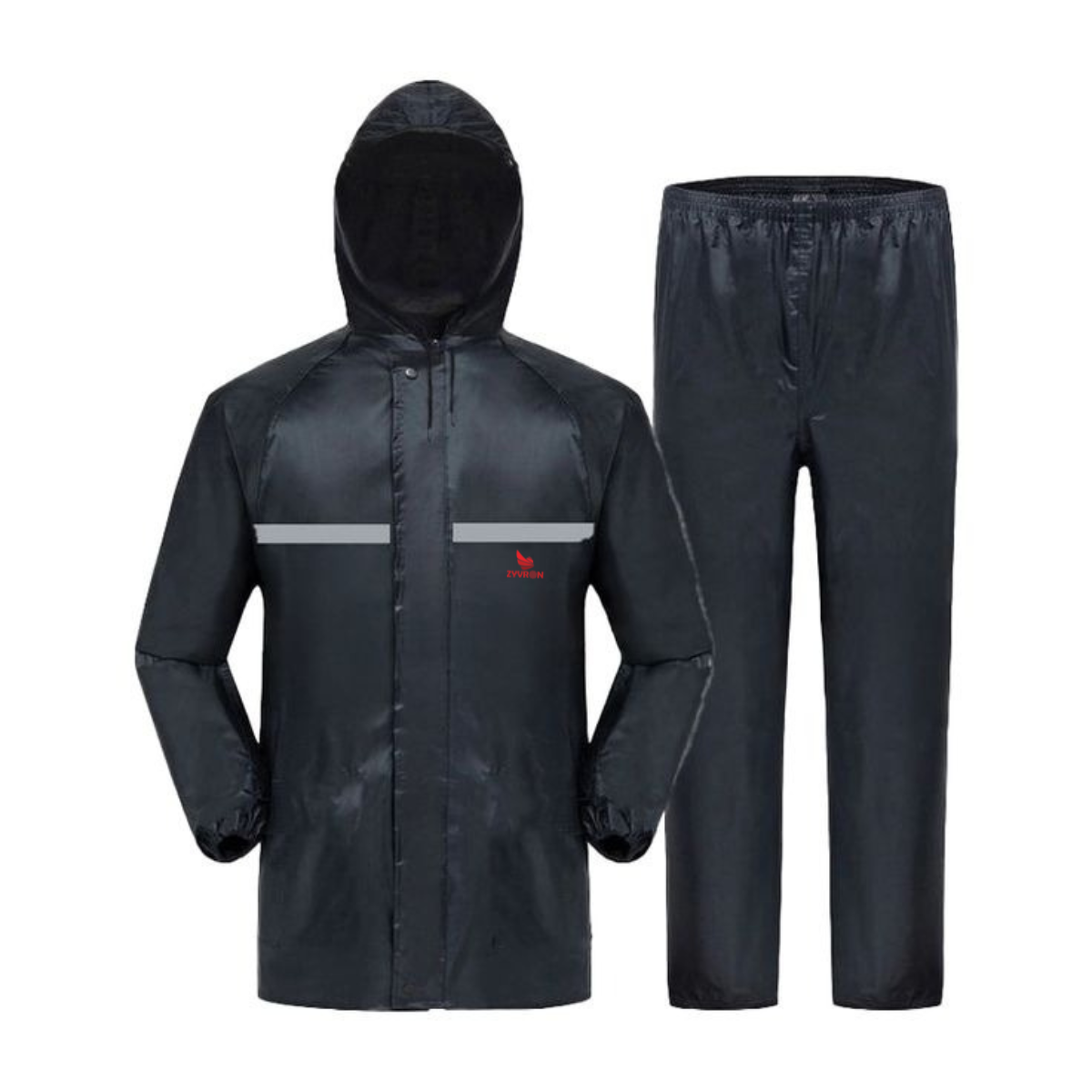 ZYVRON Double Part Stylish Oxford Unisex - Long Raincoat Set 
