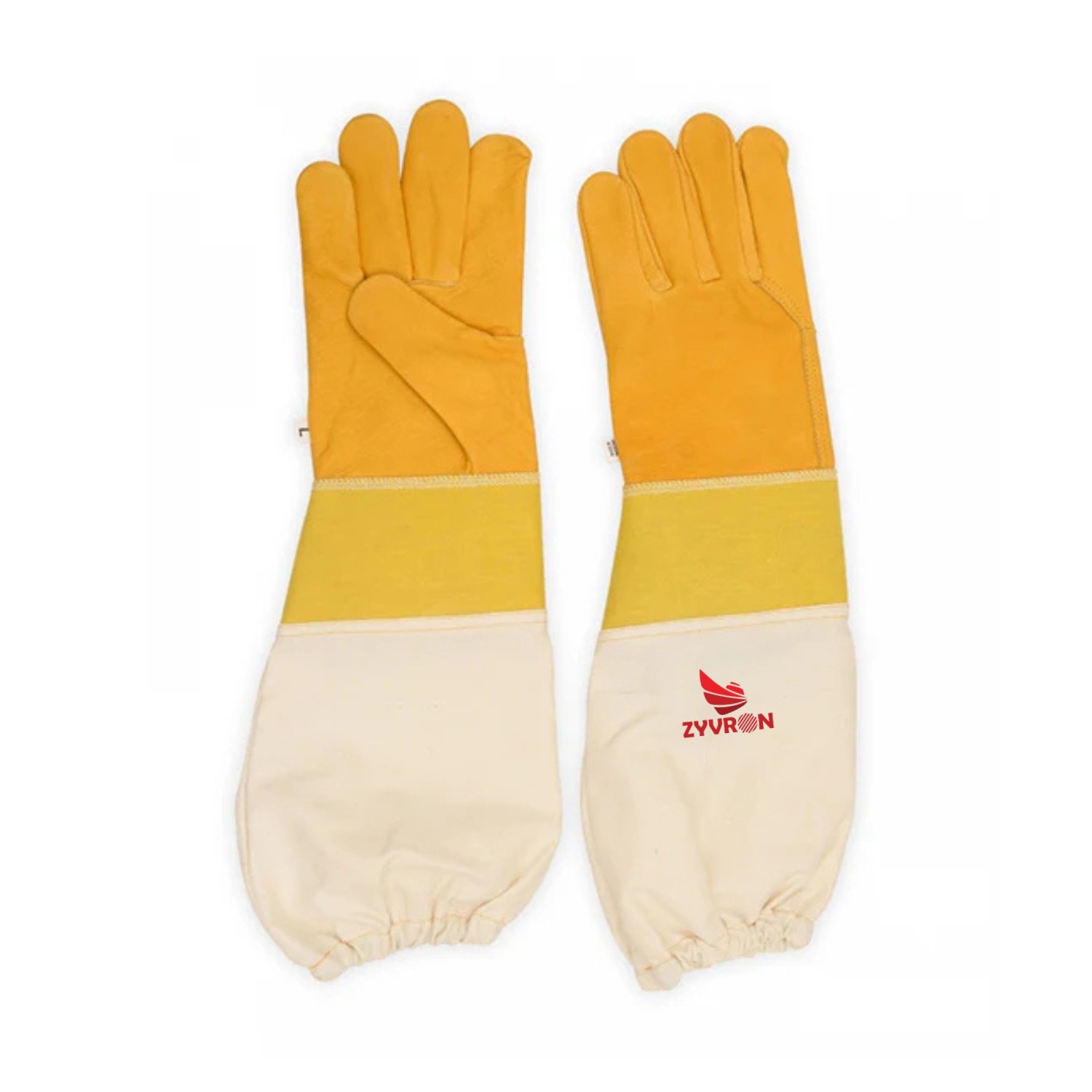 Zyvron Buffalo Leather Ventilated Beekeeping Gloves
