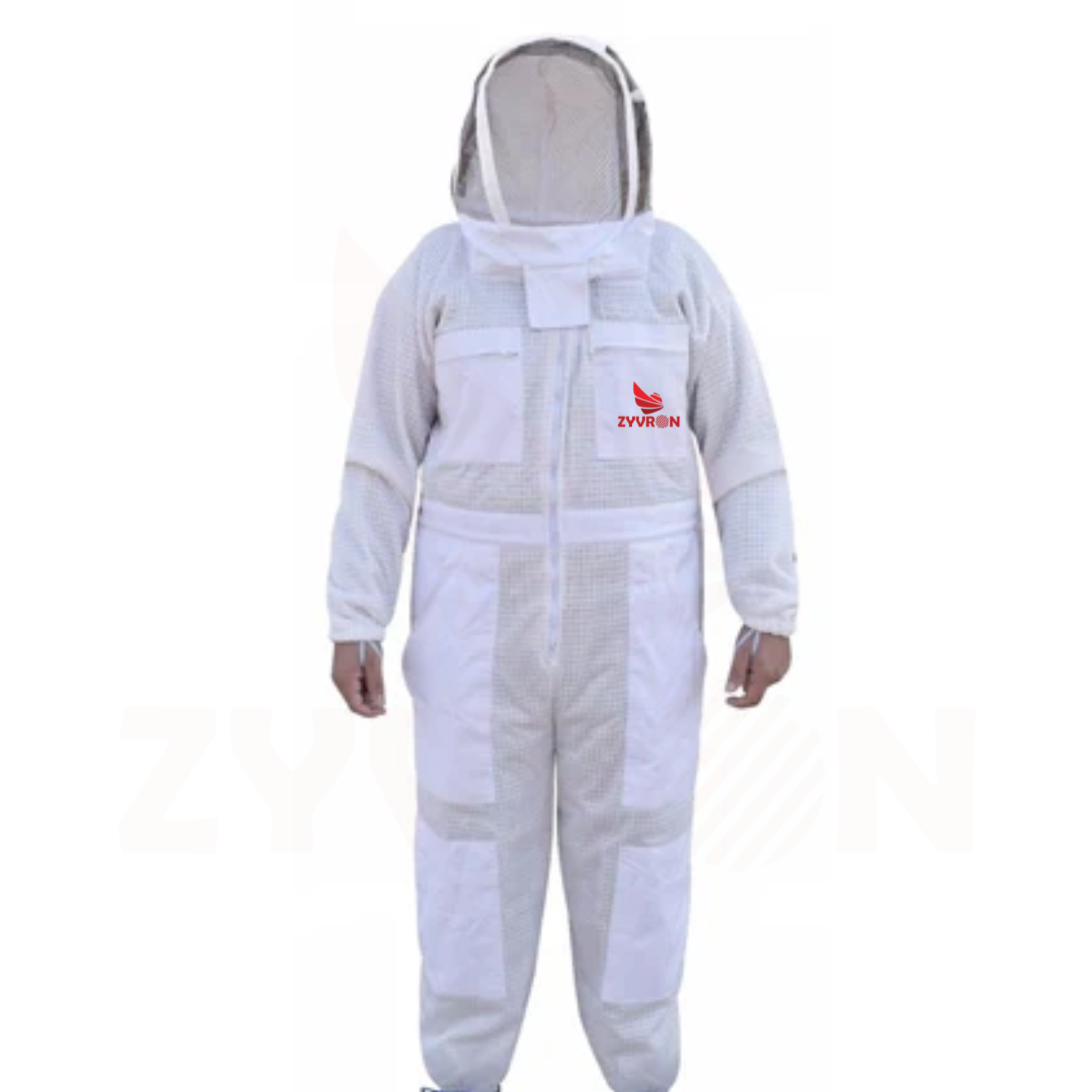Zyvron Ventilated Cotton-Poly Beekeeping Suit – Budget-Friendly Full Protection with 6 Large Pockets