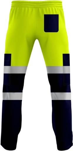 Zyvron Hi-Vis 2-Tone Reflective Jogging Work Trousers