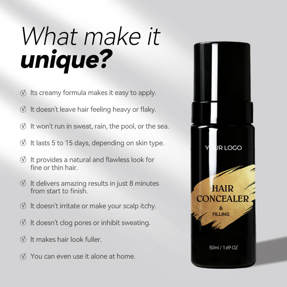 OEM 5-10 crème calvitie  Days Henna Plant Based Black Cover bald rarely Scalp Sparse Bald Root Liquid Thick Full Hair Look Hair Concealer Gel Paste Cream 