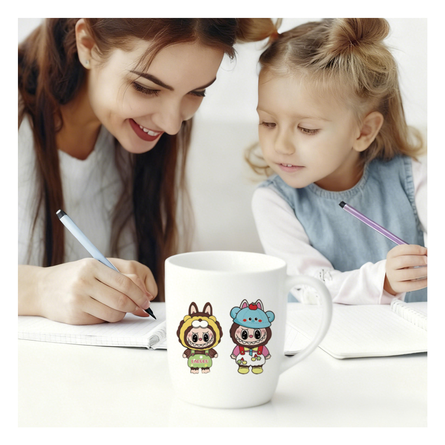 Customizable 2 Inch Labubu Kids Temporary Tattoo Sticker for Face Body for School Promotions Anniversary Party Events