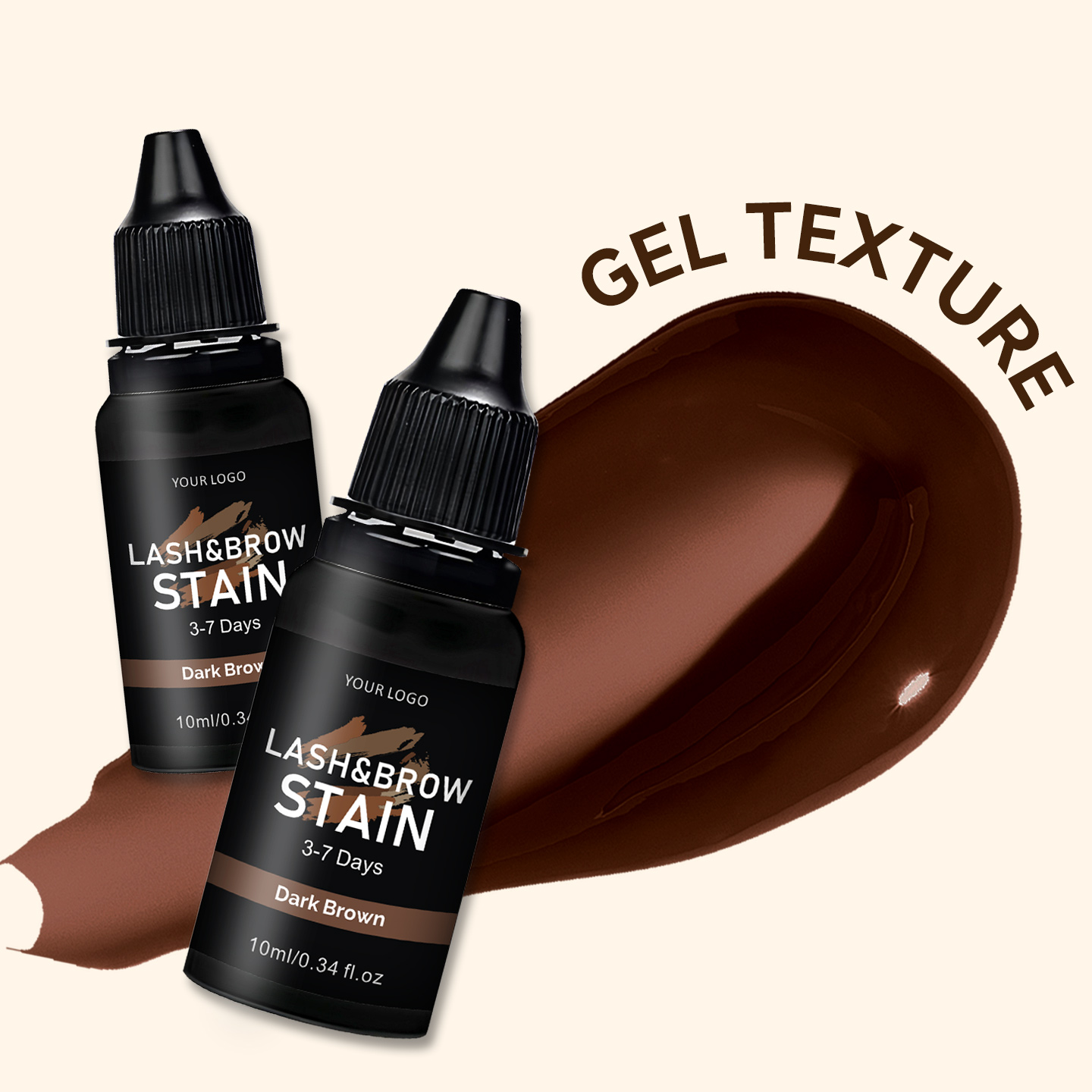 Private Label Hybrid 5-7 Day No Developer Black Brown Root Touch Henna Eyebrow Eyelash Para Cejas Dyes Tint Gel Cream Pigment Stain