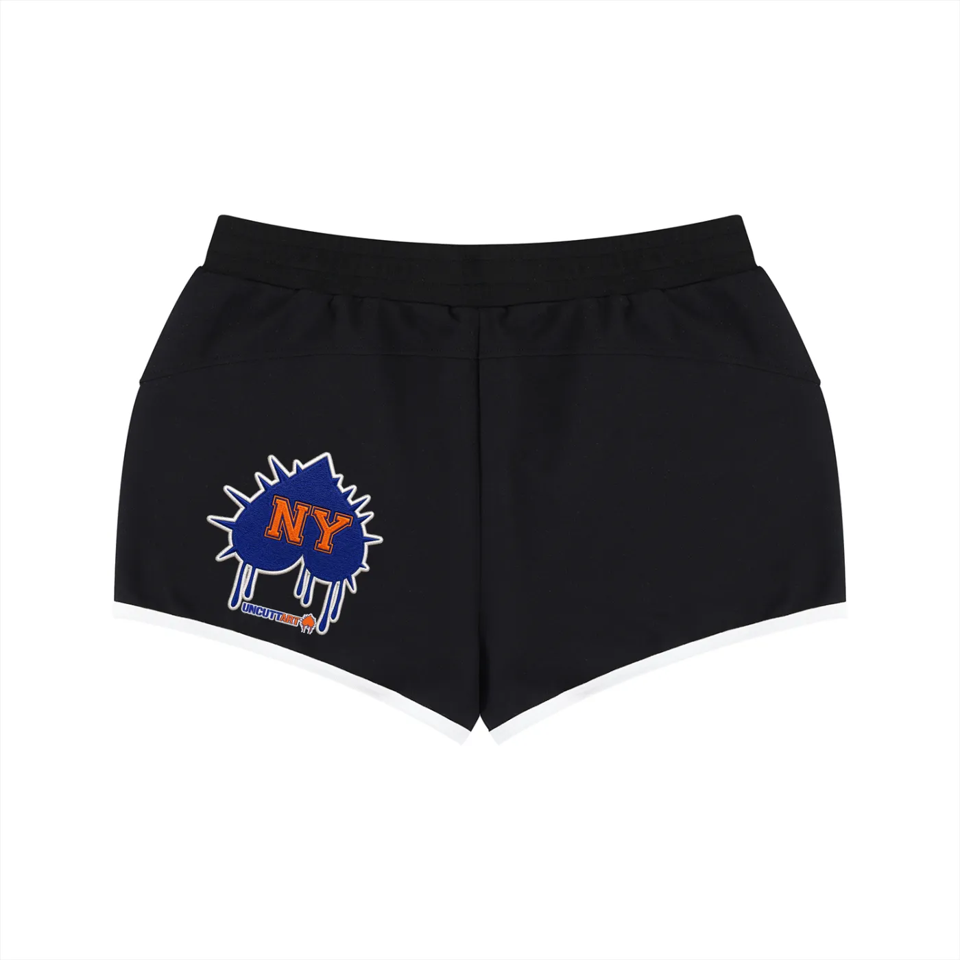 NY Splash Black Athletic Shorts