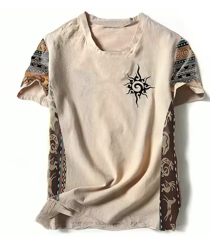 Bohemian Sun Pattern T-Shirt