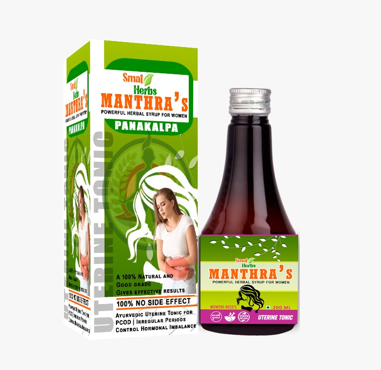 Manthra's UTERINE TONIC (PCOD, IRREGULÄR PERIODS, WHITE DISCHARGE)