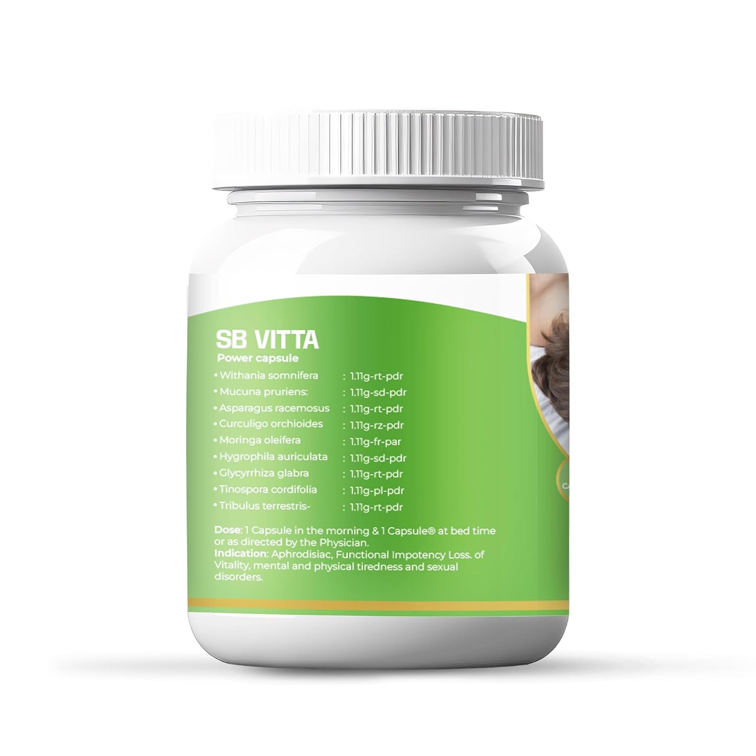 SB Vitta Ayurvedic Testosterone Booster Capsules for Men & Women | Energy Support 