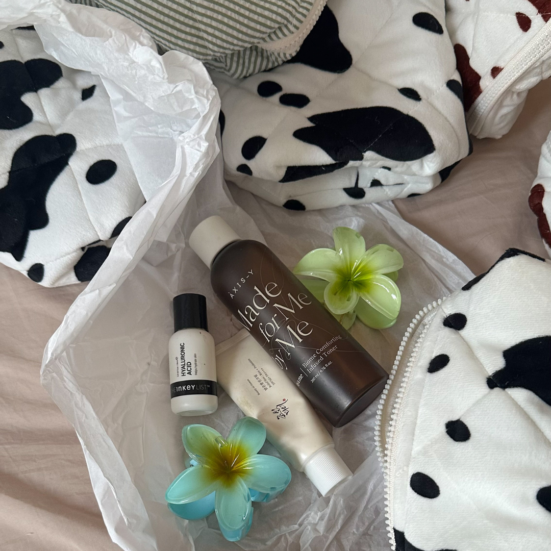 Animale Quilted Makeup Pouch