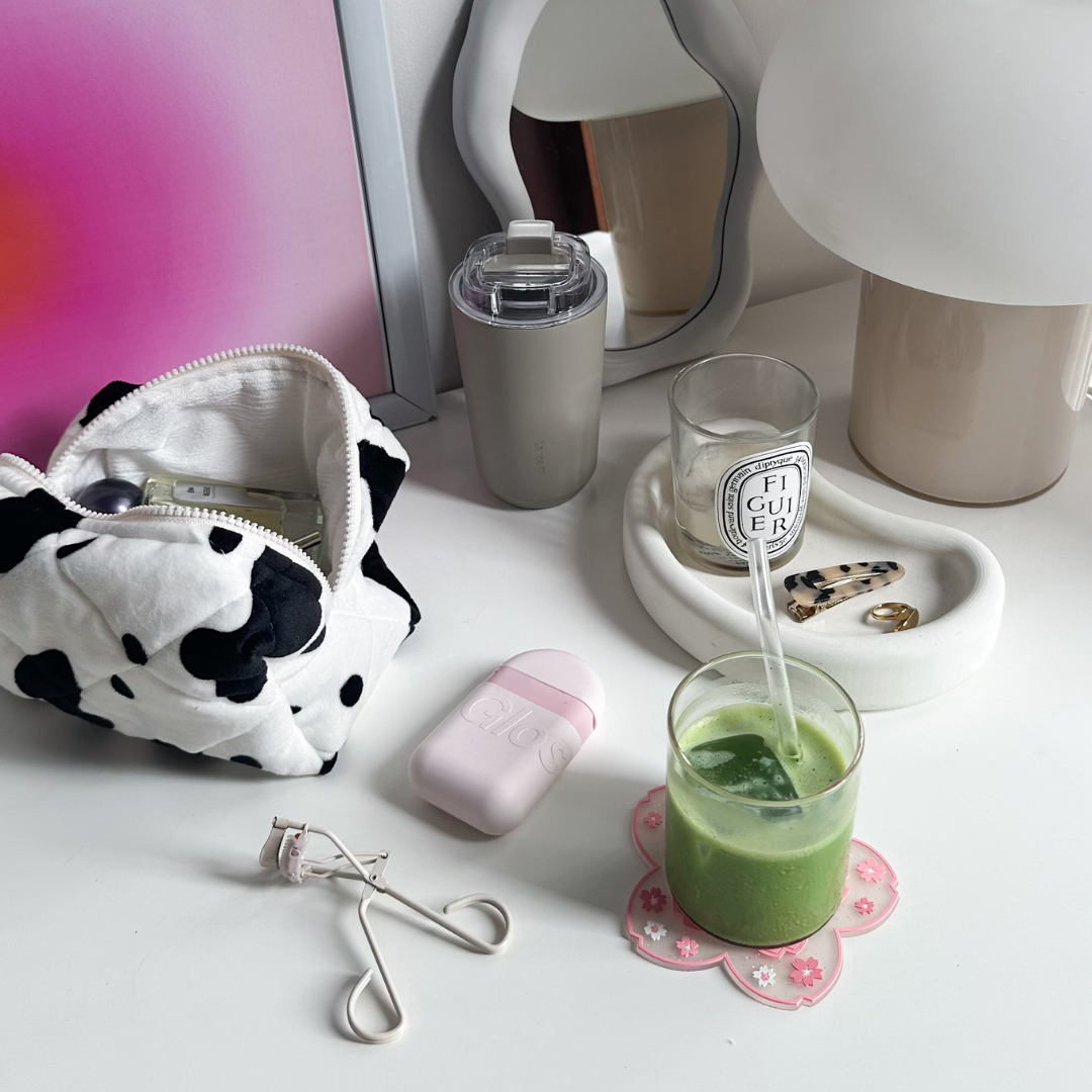 Animale Quilted Makeup Pouch