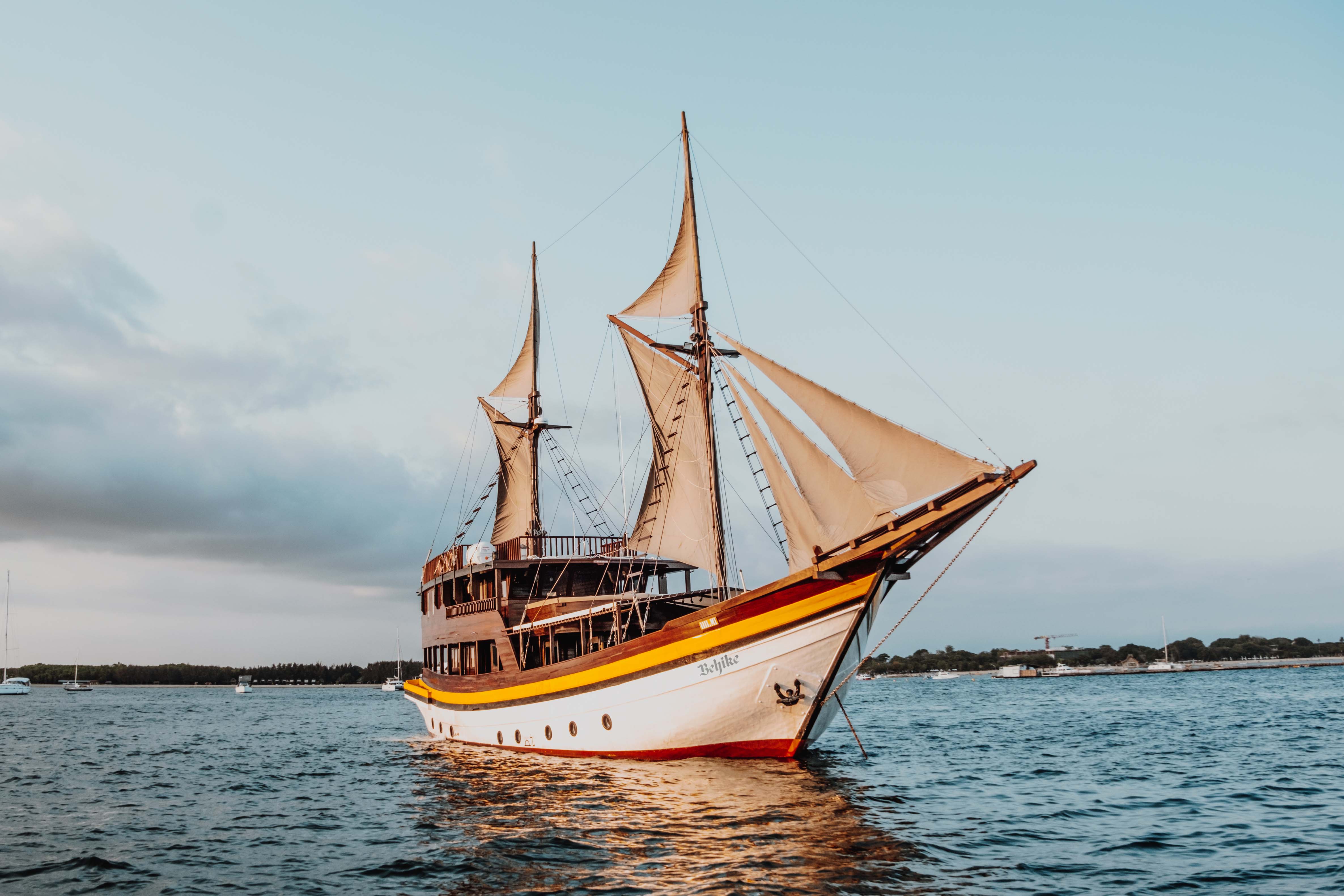 Classic Wooden Sailboat
