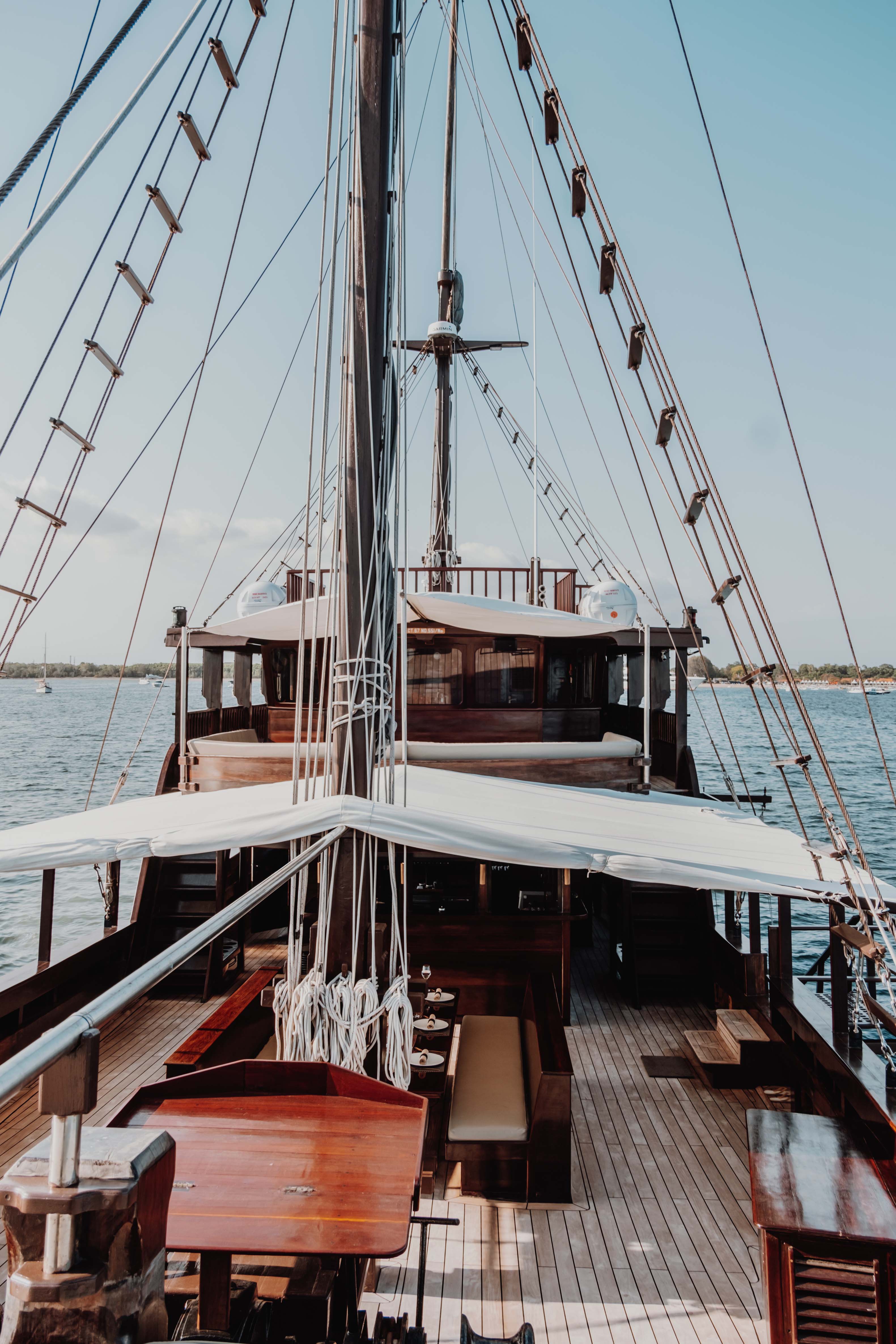 Classic Wooden Sailboat