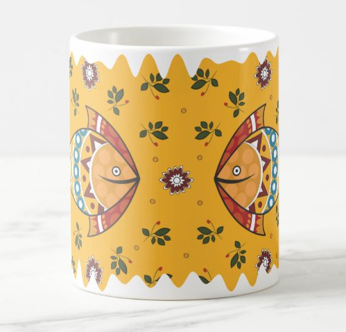 Coffee Mug - Madhubani Art