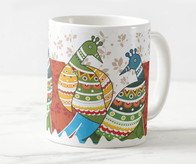 Coffee Mug - Madhubani Art